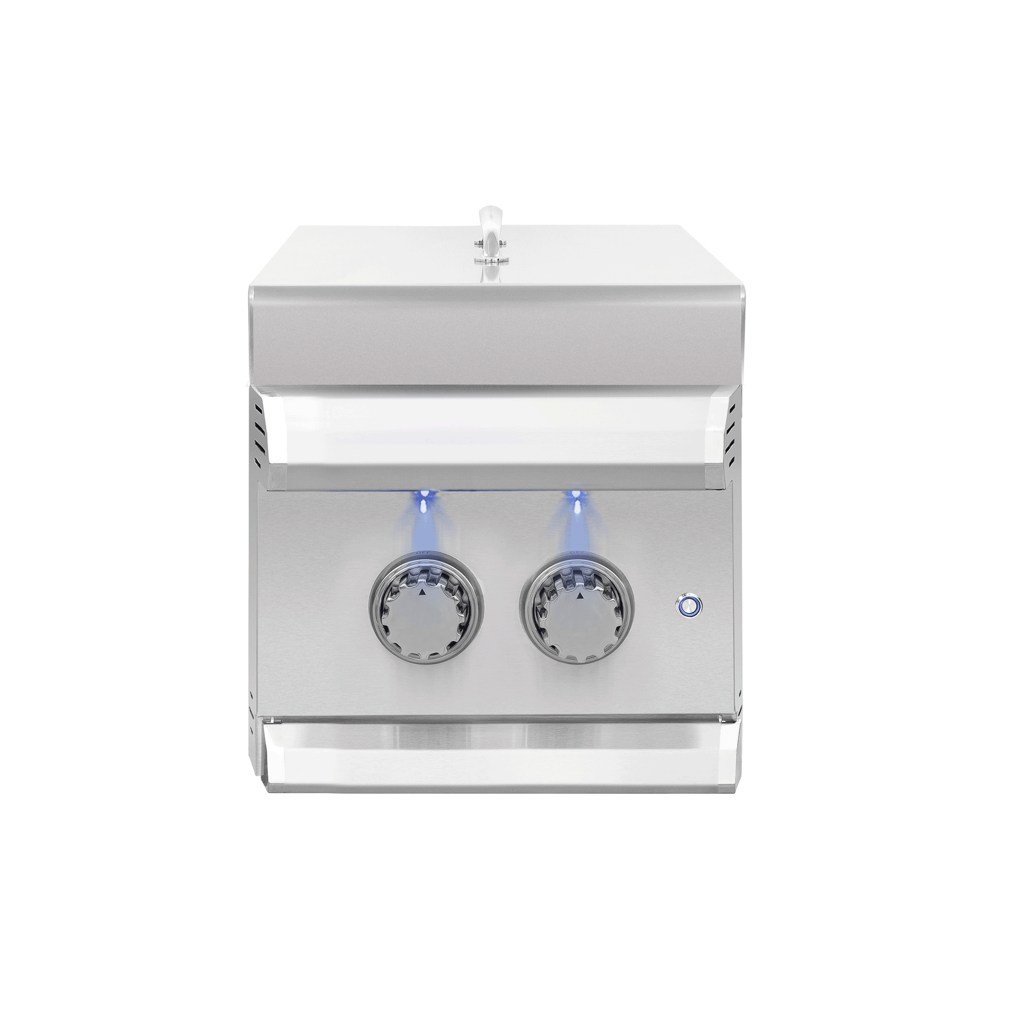American Made Grills Muscle double side burner — with the lid closed