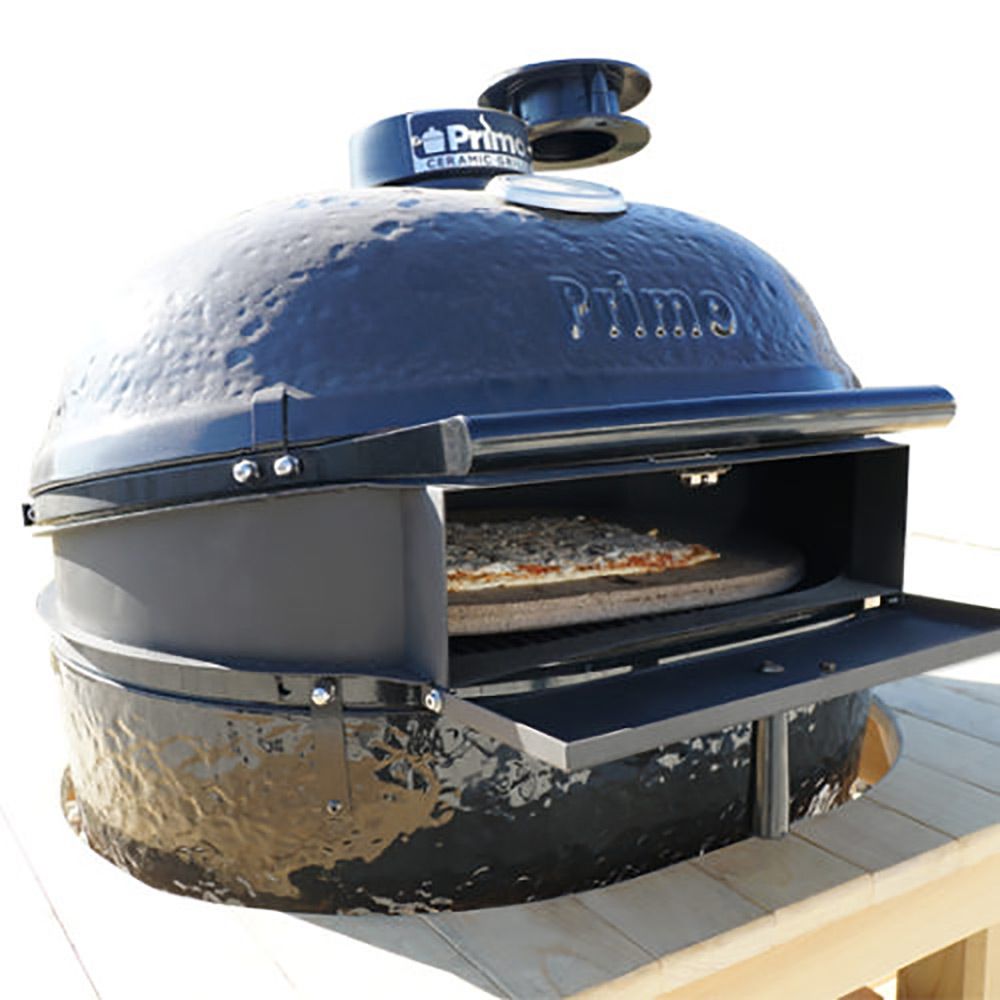 Primo pizza oven insert for Oval X-Large ceramic grill, bake pizzas without opening the dome