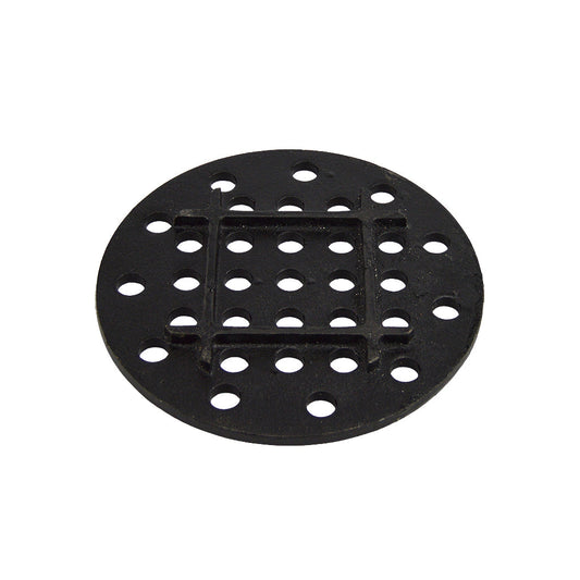 Primo Cast Iron Charcoal Grate for Kamado PG0177909 — underside with reinforcing ribs