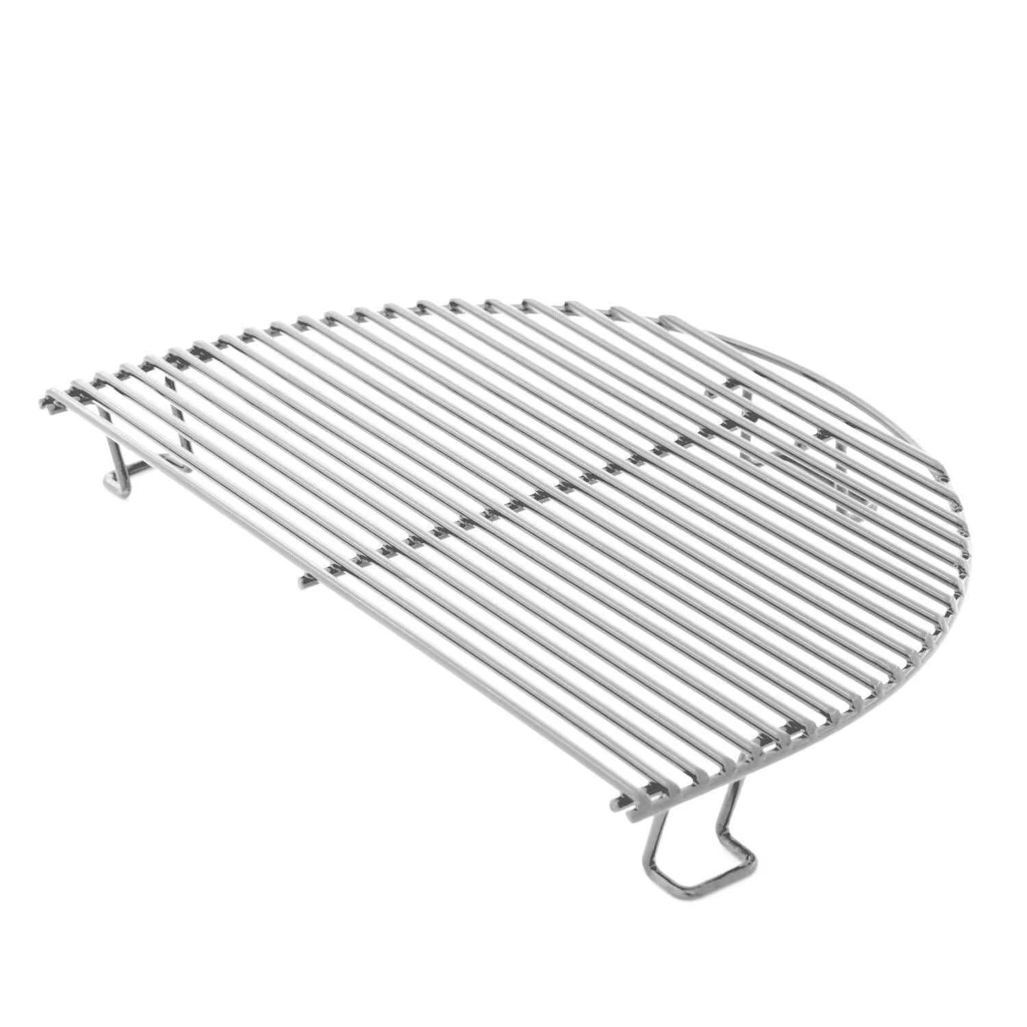 Raised half-moon cooking rack for the Primo Oval Junior All-In-One ceramic charcoal grill, PGCJRC