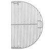 Half-moon cooking grate for the Primo Oval Junior ceramic charcoal grill head, PGCJRH