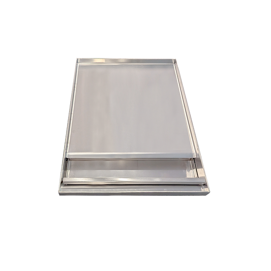 Le Griddle Dual Plated Griddle for Premier Series Grills - 14 1/4" W x 17 3/4" D