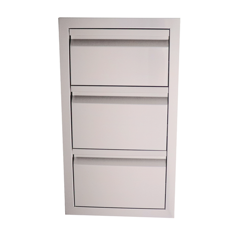 RCS Valiant Triple Drawer VTD3 - Fully Enclosed, 304 Stainless Steel