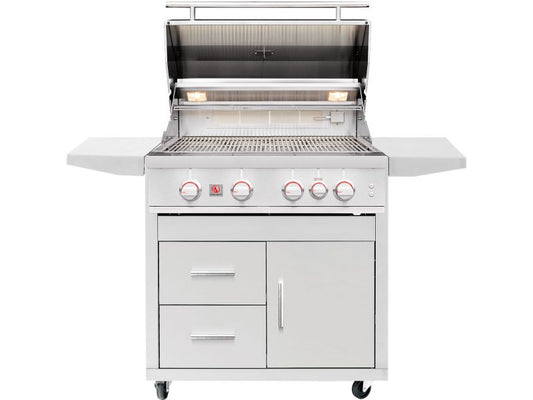 Summerset Sizzler Pro 32" Freestanding Grill Cart - SZRPRO32 + CART-SZR32DC