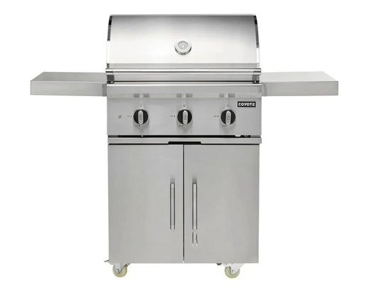 Coyote 30" SL-Series Freestanding Cart Grill - C3SL30LP+C3C30CART