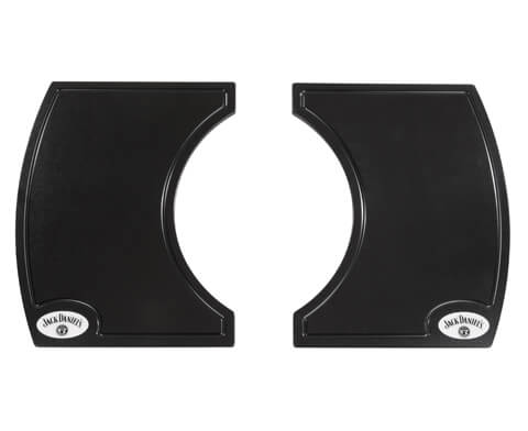 Primo Jack Daniel's Edition 2-piece island top for Oval X-Large ceramic grill, mounts on the Primo cart base