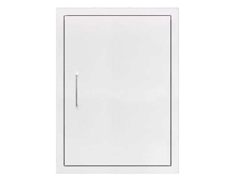 TrueFlame 20-inch vertical single access door in stainless steel for outdoor kitchens