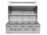 TrueFlame E Series 32" 4-Burner Freestanding Cart Grill with Premium 304 Stainless Steel, 14,000 BTUs