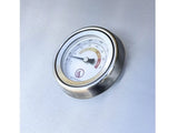 Built-in temperature gauge with Summerset logo on the lid of a TRL Pro built-in gas grill