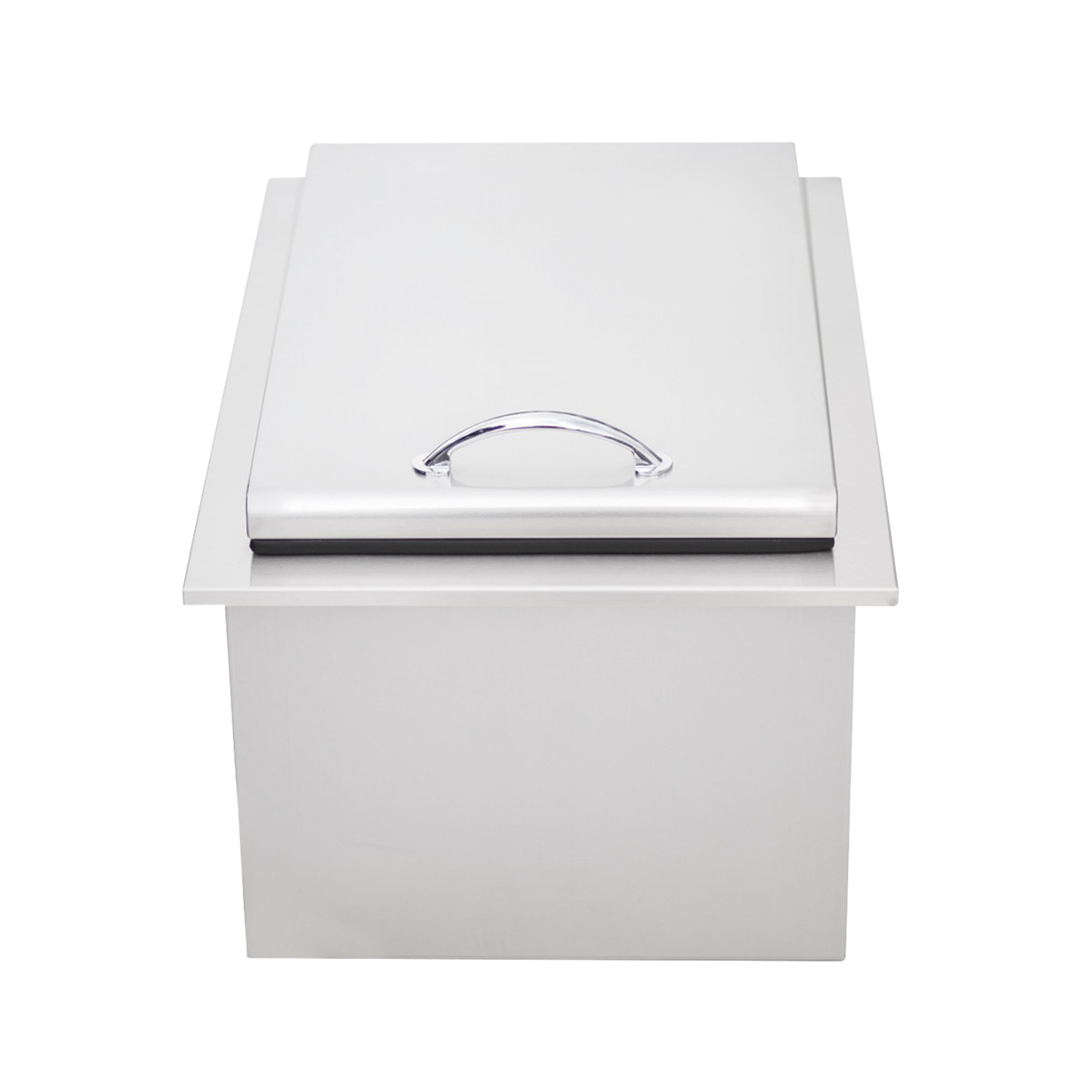 TrueFlame 17-inch stainless steel drop-in insulated ice chest cooler with lid for outdoor kitchen