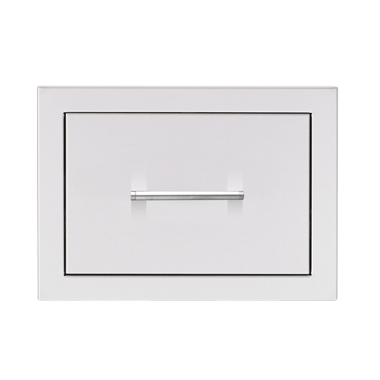 TrueFlame 17-inch stainless steel single access drawer for built-in outdoor kitchen