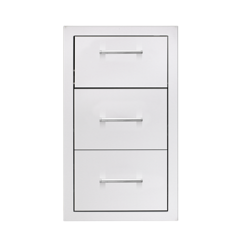 TrueFlame 17" Vertical 2-Drawer and Paper Towel Holder Combo