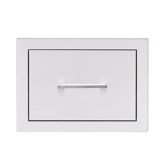TrueFlame 17-Inch Stainless Steel Outdoor Single Drawer with Soft-Close & Heavy-Duty Tracks