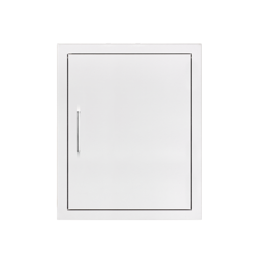 TrueFlame 18-inch stainless steel vertical single access door for outdoor kitchen island