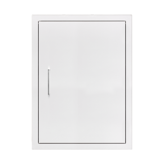 TrueFlame 20-inch stainless steel vertical single access door for outdoor kitchen island