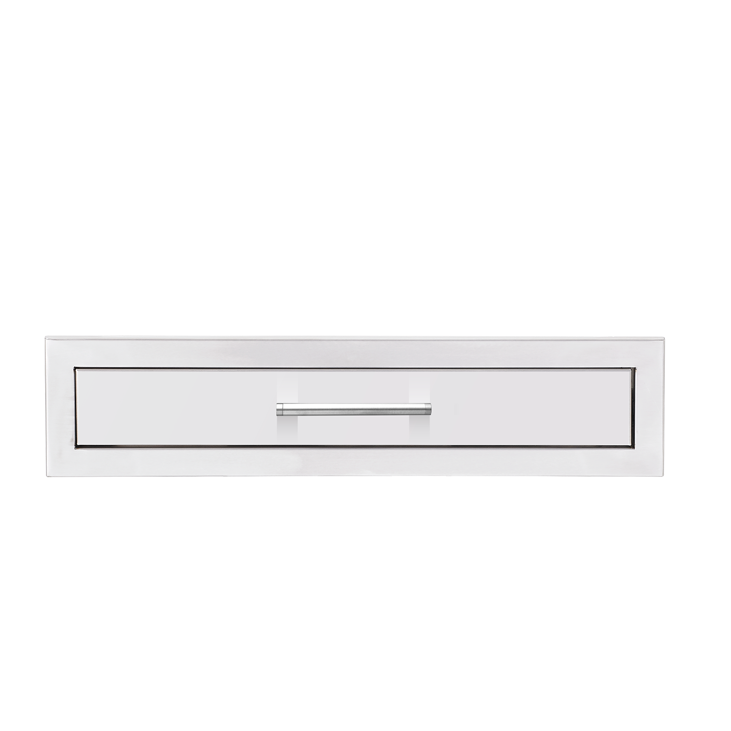 TrueFlame 26-inch stainless steel single access drawer with straight handle for outdoor kitchen