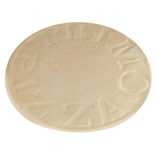 Primo 16-inch natural finish ceramic pizza and baking stone for Oval X-Large, Large and Round grills