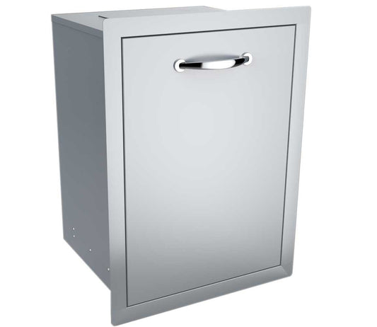 Sunstone Classic Series Flush Style Trash Drawer design showcasing durable 304 stainless steel construction.