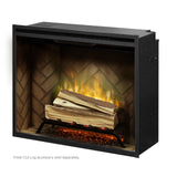 Dimplex 30” Revillusion Built-In Electric Firebox (Weathered Concrete, Glass Pane & Plug Kit Included)