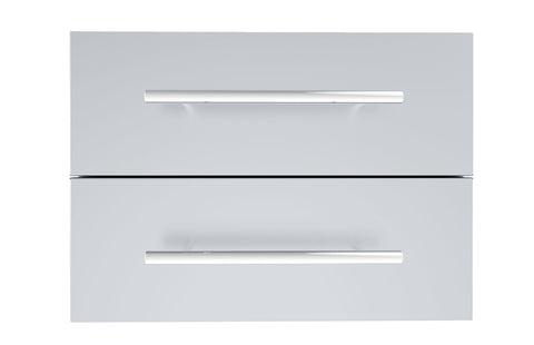 Sunstone Designer Series 13" Double Drawer DE-DD13 - Self-Leveling Legs, Raised Style