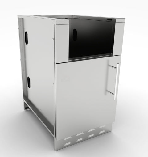 Sunstone 20" Appliance Base Cabinet SAC20CSD - Left or Right Swing Door, 304 Stainless Steel