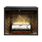 Dimplex 30” Revillusion Built-In Electric Firebox (Weathered Concrete, Glass Pane & Plug Kit Included)