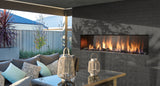 Outdoor linear Fireplace 