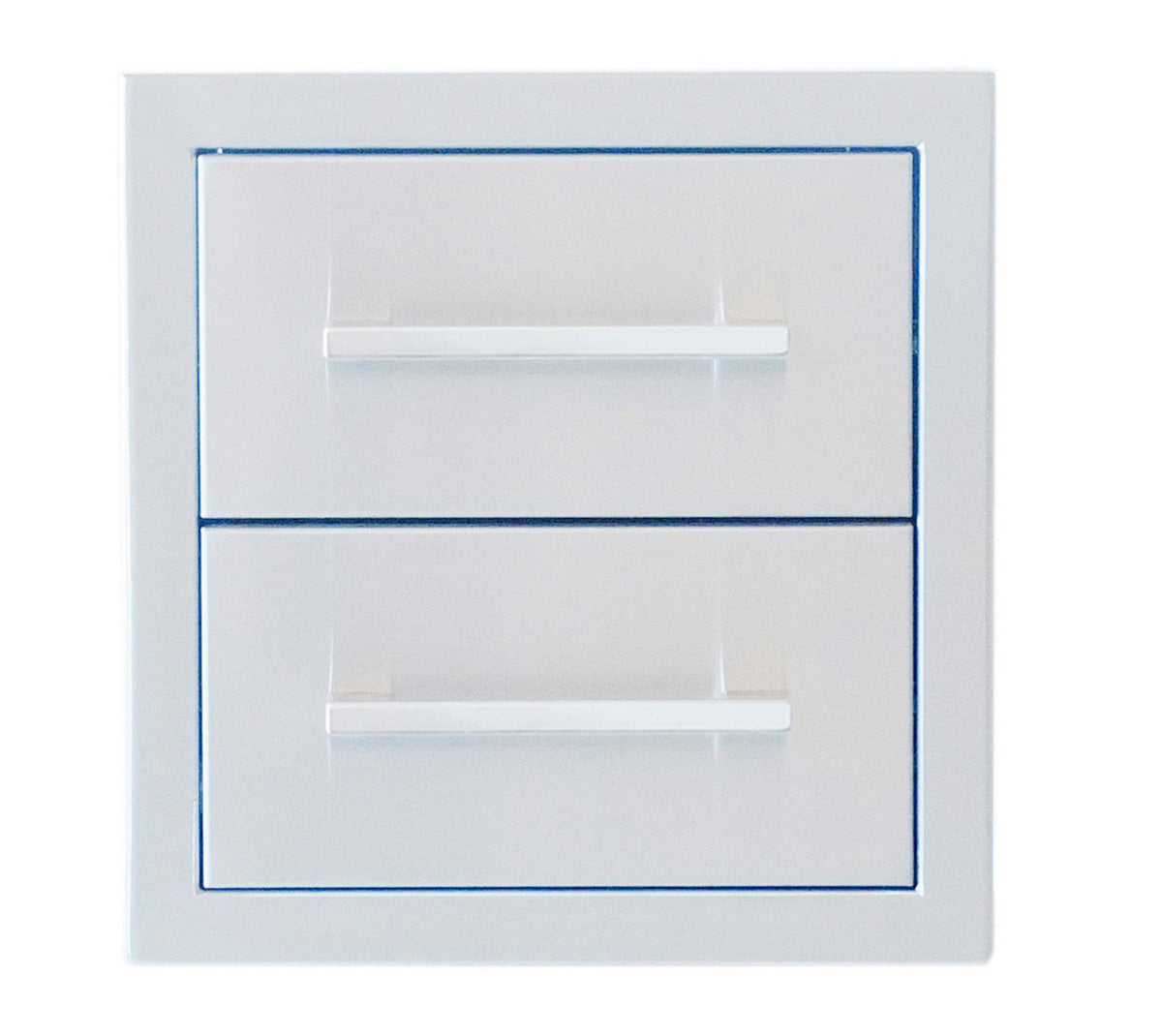 Sunstone Signature Series 6" Beveled Frame Double Drawer with soft-closing mechanism for secure storage.