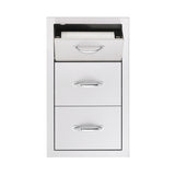 Summerset 17″ NORTH AMERICAN STAINLESS STEEL DOUBLE AND TRIPLE DRAWER