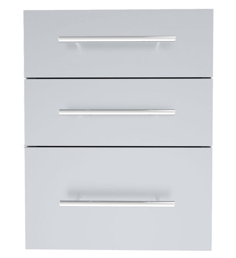 Sunstone Designer Series 23" Triple Drawer DE-TD23 - Self-Leveling Legs, Raised Style