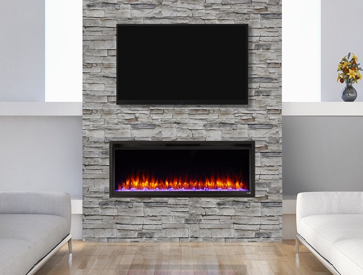 SimpliFire Allusion 40" Recessed Linear Electric Fireplace