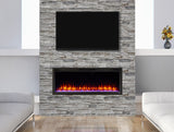 SimpliFire Allusion 40 Recessed linear electric fireplace