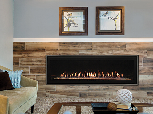 Linear fireplace