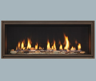 modern fireplace