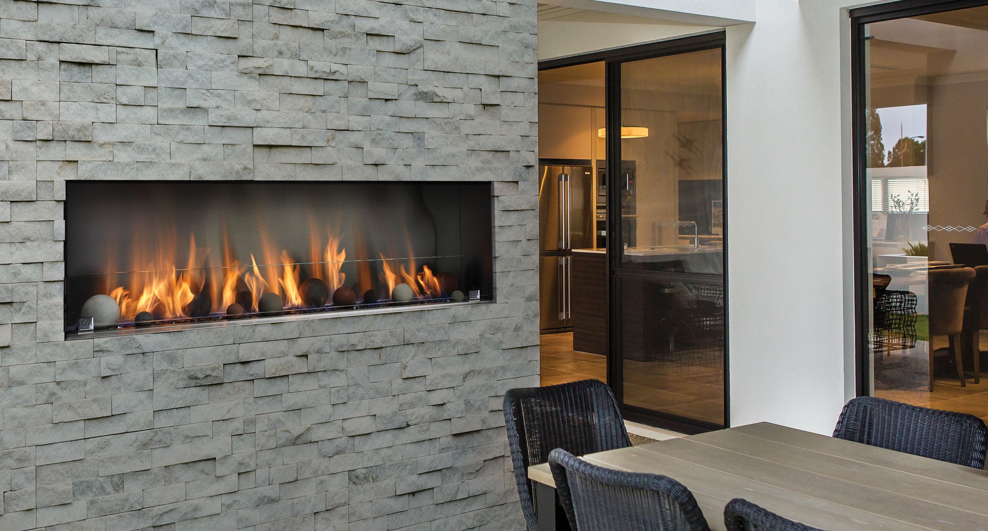 Barbara Jean Outdoor Fireplace 