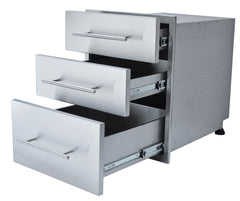 Sunstone Designer Series 23"Height Multi-Configurable Triple Drawer w/Self-Leveling Legs