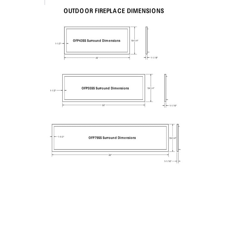 Barbara Jean Stainless Steel Surround for Linear Fireplace