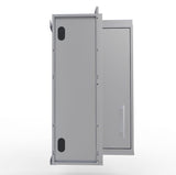 Sunstone Stainless Steel 12" x 12" Full Height 360 Swivel Door Corner Cabinet w/Three Shelves