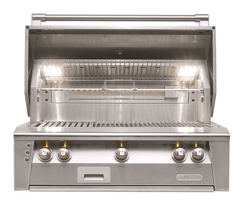 Alfresco 36" Built-In Gas Grill ALXE-36 with 3 Accufire Burners, Integrated Smoker & EZ-Lift Hood