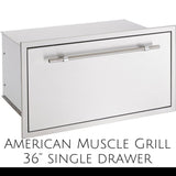 American Muscle Grill Single Drawer