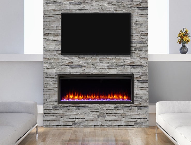 SimpliFire Allusion Platinum 50" Electric Fireplace