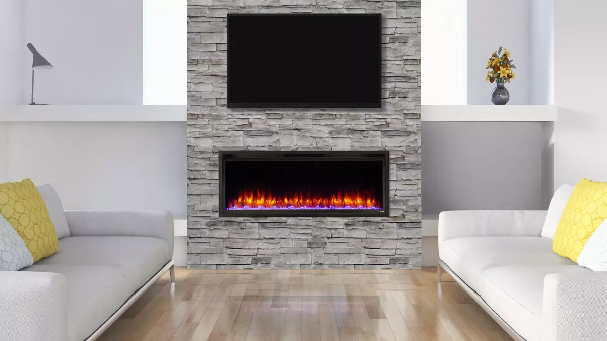 Simplifire Allusion Platinum 72” Electric Fireplace