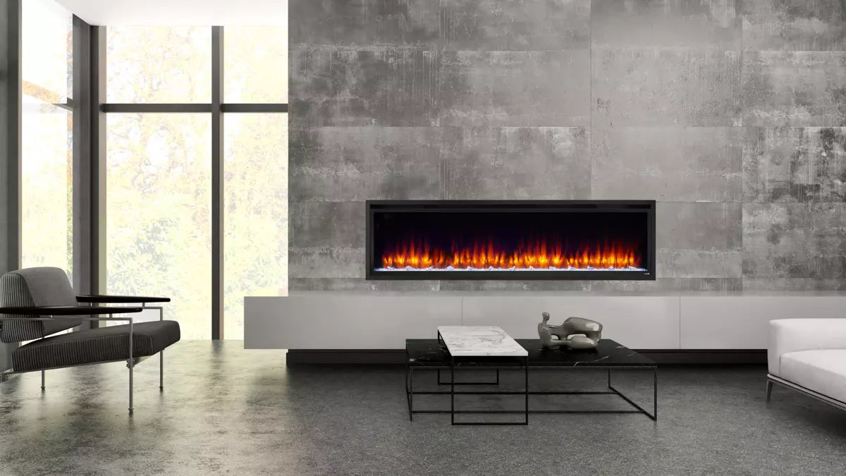 Simplifire Allusion Platinum 72” Electric Fireplace