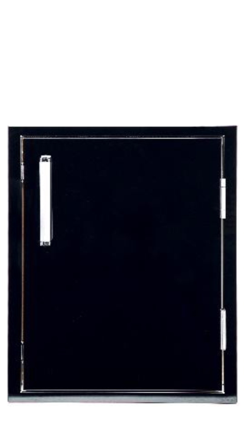 Bonfire 17" x 24" Vertical Access Door Black Series CBASDV1724-B - 304 Stainless Steel