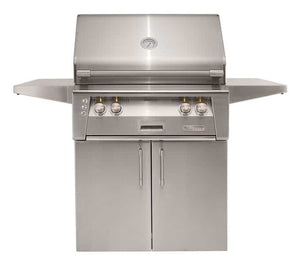 Alfresco 30" Cart Grill, 2 Burner, Rotisserie, Double Doors