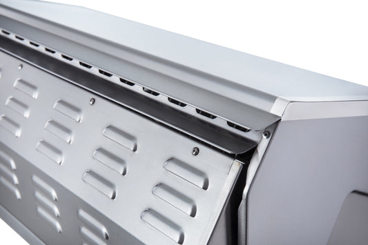 High-performance 3-burner setup of the Sunstone Ruby 30" Pro-Sear Grill, highlighting its efficient cooking capabilities.