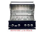 Bonfire Black Elite 4 Burner Double Door Cart Model