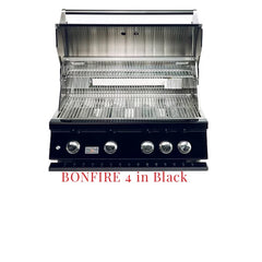 Bonfire Black Elite Whistler 4 Burner Grill 32"