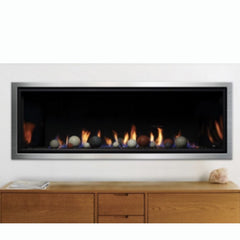 Barbara Jean Stainless Steel Surround for Linear Fireplace