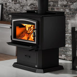 Wood stove with blower 